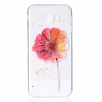 Carcasă din plastic flori, pentru Samsung Galaxy J4 Plus - transparent