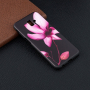 Carcasă din plastic flori, pentru Samsung Galaxy J6 Plus - negru