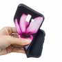 Carcasă din plastic flori, pentru Samsung Galaxy J6 Plus - negru