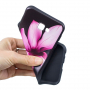 Carcasă din plastic flori, pentru Samsung Galaxy J4 Plus - negru