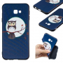 Carcasă din plastic bufniță, pentru Samsung Galaxy J4 Plus - albastru