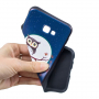 Carcasă din plastic bufniță, pentru Samsung Galaxy J4 Plus - albastru
