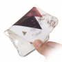 Carcasă din plastic mozaic, pentru Samsung Galaxy J4 Plus - alb