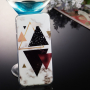 Carcasă din plastic mozaic, pentru Samsung Galaxy J4 Plus - alb