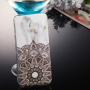 Carcasă din plastic mandala pentru Samsung Galaxy J4 Plus - alb