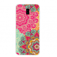 Carcasă din plastic mandala pentru Samsung Galaxy J6 Plus - roz