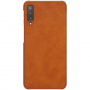 Husă flip Nillkin Qin, din piele, pentru Samsung Galaxy A7 (2018) - maro