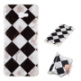 Carcasă din plastic mozaic, pentru Samsung Galaxy J4 Plus - alb-negru