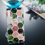 Carcasă din plastic mozaic, pentru Samsung Galaxy A7 (2018) - verde-roz