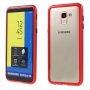 Carcasă cu ramă magnetică și sticlă durificată, pentru Samsung Galaxy J6 (2018) - roșu