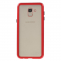 Carcasă cu ramă magnetică și sticlă durificată, pentru Samsung Galaxy J6 (2018) - roșu