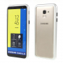 Carcasă cu ramă magnetică și sticlă durificată, pentru Samsung Galaxy J6 (2018) - argintiu