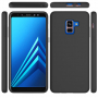 Carcasă din silicon Liquid pentru Samsung Galaxy A8 Plus (2018) - negru