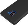 Carcasă din silicon Liquid pentru Samsung Galaxy A8 Plus (2018) - negru