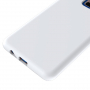 Carcasă din silicon Liquid pentru Samsung Galaxy A8 Plus (2018) - alb