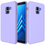 Carcasă din silicon Liquid pentru Samsung Galaxy A8 Plus (2018) - violet