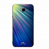 Carcasă din sticlă Nxe pentru Samsung Galaxy J4 Plus - albastru-verde