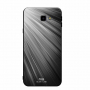 Carcasă din sticlă Nxe pentru Samsung Galaxy J4 Plus - gri