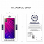 Carcasă din sticlă Nxe pentru Samsung Galaxy A7 (2018) - roz-albastru