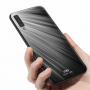 Carcasă din sticlă Nxe pentru Samsung Galaxy A7 (2018) - gri