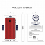 Carcasă din plastic Nxe, dungi, pentru Samsung Galaxy J6 Plus - roșu
