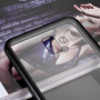 Carcasă cu ramă magnetică și sticlă durificată, pentru Samsung Galaxy J6 Plus - negru