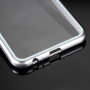 Carcasă cu ramă magnetică și sticlă durificată, pentru Samsung Galaxy J6 Plus - argintiu