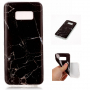 Carcasă din plastic marmură, pentru Samsung Galaxy S8 - negru