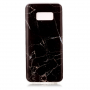 Carcasă din plastic marmură, pentru Samsung Galaxy S8 - negru