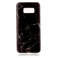 Carcasă din plastic marmură, pentru Samsung Galaxy S8 - negru