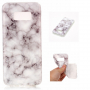 Carcasă din plastic marmură, pentru Samsung Galaxy S8 - alb