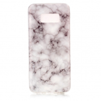 Carcasă din plastic marmură, pentru Samsung Galaxy S8 - alb
