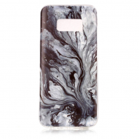 Carcasă din plastic marmură, pentru Samsung Galaxy S8 - gri