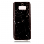 Carcasă din plastic marmură, pentru Samsung Galaxy S8 Plus - negru