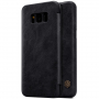 Husă flip Nillkin Qin, din piele, pentru Samsung Galaxy S8 - negru