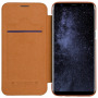 Husă flip Nillkin Qin, din piele, pentru Samsung Galaxy S8 Plus - maro