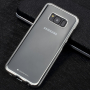Carcasă transparentă Goospery, cu ramă, pentru Samsung Galaxy S8 Plus - argintiu