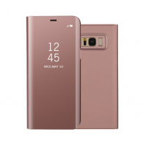 Carcasă metalică tip oglindă pentru Samsung Galaxy S8 Plus - roz-auriu