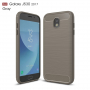 Carcasă din plastic cu textură șlefuită, pentru Samsung Galaxy J5 (2017) - gri