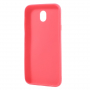 Carcasă din plastic Frosted mat pentru Samsung Galaxy J7 (2017) - roșu