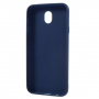 Carcasă din plastic Frosted mat pentru Samsung Galaxy J7 (2017) - albastru închis