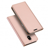 Husă flip Dux Ducis Skin Pro, pentru Samsung Galaxy J5 (2017) - roz-auriu