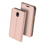 Husă flip Dux Ducis Skin Pro, pentru Samsung Galaxy J5 (2017) - roz-auriu