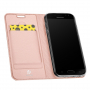 Husă flip Dux Ducis Skin Pro, pentru Samsung Galaxy J5 (2017) - roz-auriu