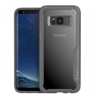 Carcasă din plastic Ipaky, cu ramă, pentru Samsung Galaxy S8 Plus - gri