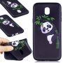 Carcasă din plastic panda, pentru Samsung Galaxy J5 (2017) - negru