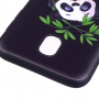 Carcasă din plastic panda, pentru Samsung Galaxy J5 (2017) - negru