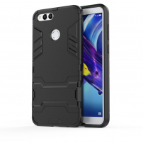 Carcasă super rezistentă cu stativ, pentru Honor 7X - negru