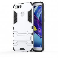 Carcasă super rezistentă cu stativ, pentru Honor 7X - alb