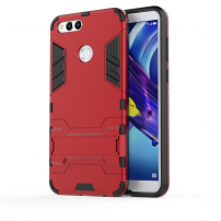 Carcasă super rezistentă cu stativ, pentru Honor 7X - roșu
